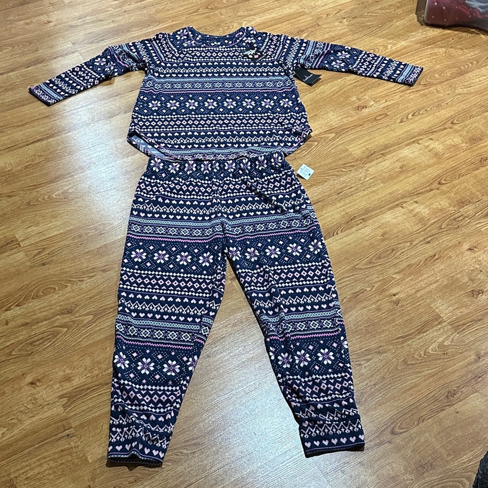 Cozy Women’s Pajamas in Navy and Pink